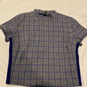Forever 21 Navy blue and gray stripped shirt